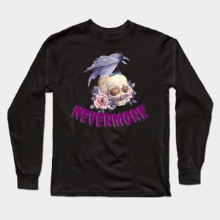 POE NEVERMORE DESIGN Long Sleeve T-Shirt